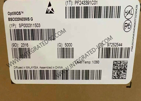 BSC020N03MSG Entegre Devre Çip 30V OptiMOS N-Kanal Güç MOSFET Transistörleri