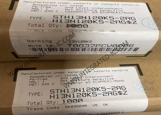 Entegre devreler çipleri STH13N120K5-2AG 1200V Otomobil sınıfı N kanallı transistörler