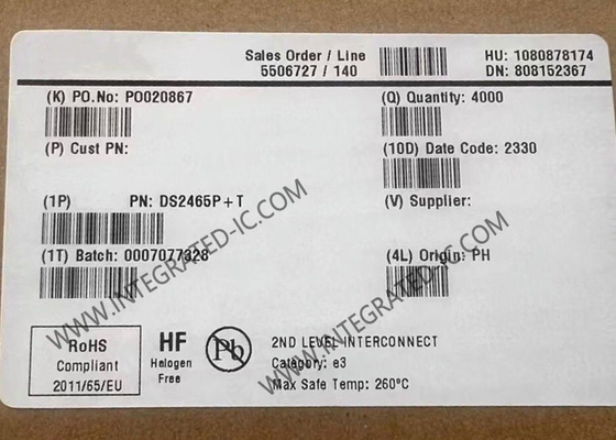 DS2465P Entegre Devre Çip DeepCover Güvenli Kimlik Denetleyicisi TSOC-6 1 Tel Denetleyicisi