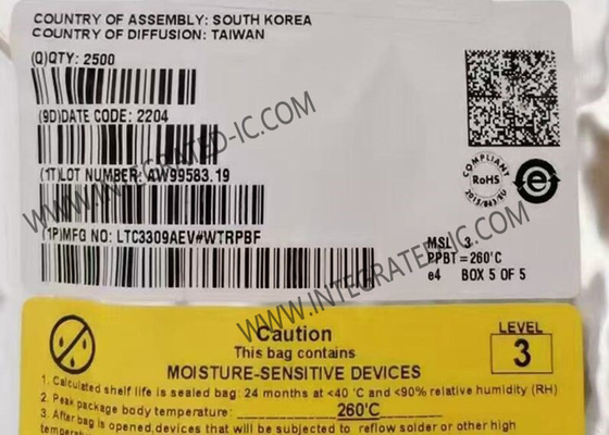 Entegre devreler çipi LTC3309AEV 6A 5V Düşük gürültülü monolitik Buck dönüştürücü
