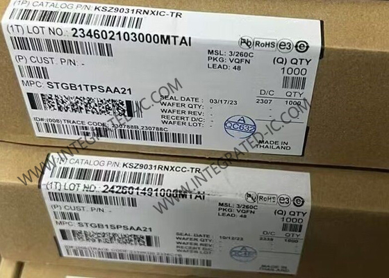 Ethernet IC KSZ9031RNXIC Gigabit Ethernet Alıcı RGMII Arayüzü QFN-48 ile