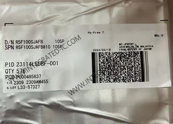 R5F100SJAFB Mikro denetleyici MCU Genel amaçlı uygulamalar için düşük güçlü yüksek fonksiyonlu mikro denetleyici