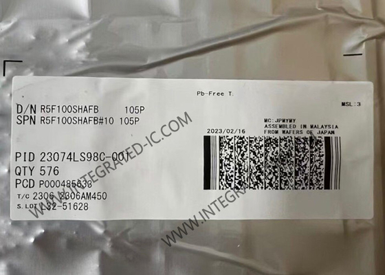 R5F100SHAFB Mikrodensör MCU Düşük Güçlü Yüksek Fonksiyonlu RL78/G13 Mikrodensörler