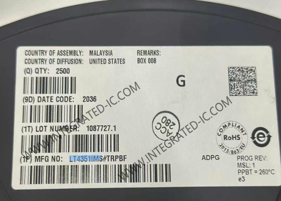 LT4351IMS Entegre Devre Çip ORing Denetleyicisi MSOP10 MOSFET Diyot-OR Denetleyicisi