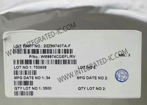 WM8974CGEFL Entegre Devre Çip Mono CODEC Hoparlör Sürücüsü QFN24 Ses CODEC ile