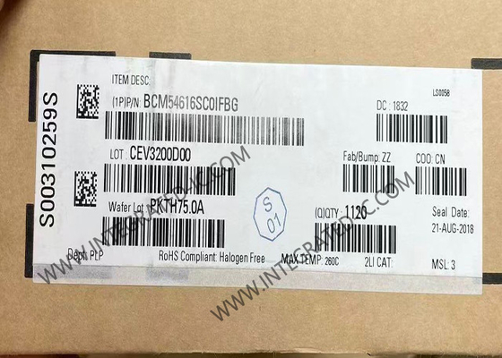 BCM54616SC0IFBG Ethernet IC Tek Çipli Entegre Üç Hızlı Ethernet Alıcı