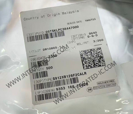 S912XB128F2CALR Mikro denetleyici MCU 40MHz S12XB 16 Bit Mikro denetleyici MCU
