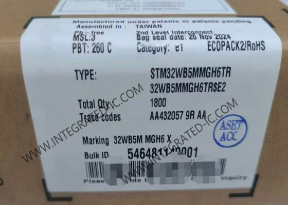 BT IC STM32WB5MMGH6TR 2.4GHz BT Düşük Enerji 5.4 Ve 802.15.4 Modül