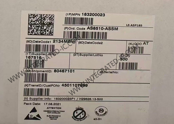 AS8510-ASSM Entegre Devre Çip 16 Bit Veri Alım Front End IC SSOP20