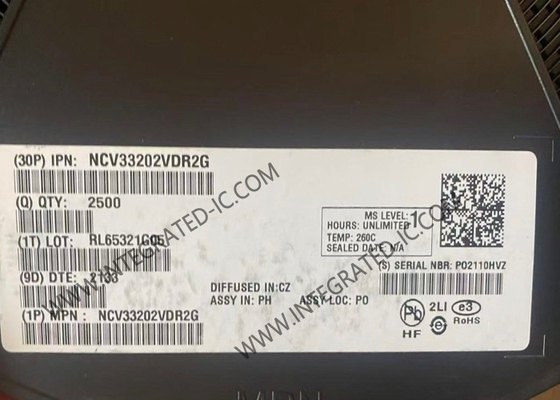 NCV33202VDR2G Entegre Devre Chip Rail To Rail I/O Yüksek Çıktı Çalışma Güçlendirici