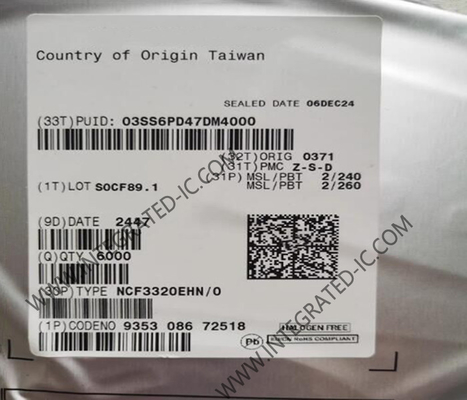 Entegre devreler çipi NCF3320EHN 13.56MHz temassız otomobil okuyucu IC HVQFN-32