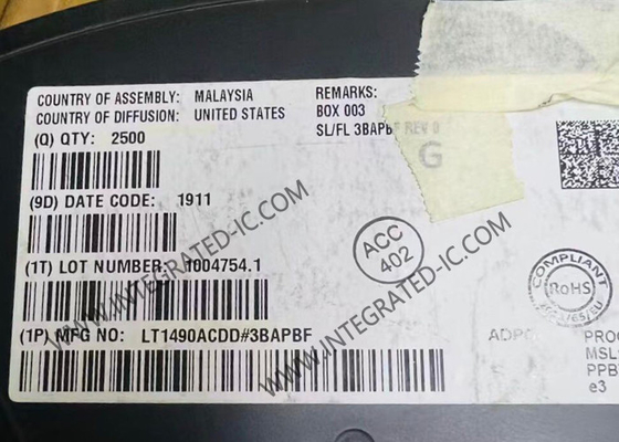 LT1490ACDD Entegre Devre Çipleri Operasyonel Güçlendiriciler DFN8 Doğrusal Güçlendiriciler