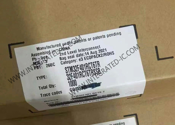 STM32F401RCT6TR Mikrodensör MCU 84MHz 32 Bit Tek çekirdekli Mikrodensörler LQFP64