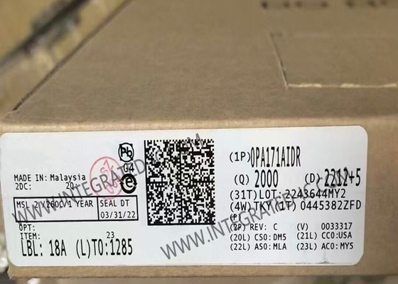 OPA171AIDR Entegre Devre Çip Tek 36V 3MHz Düşük Güçlü Çalışma Güçlendirici