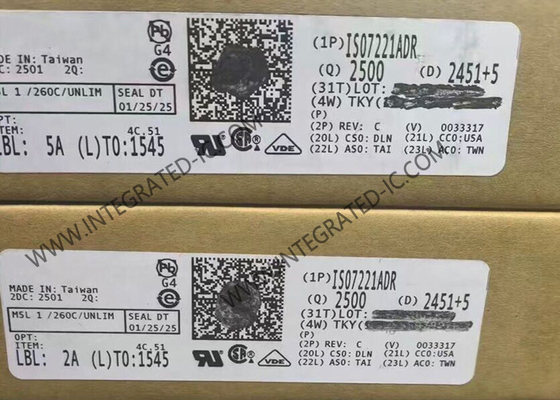 ISO7221ADR Entegre Devre Çip 2500Vrms Çift Kanal Dijital Izolatörler SOIC8