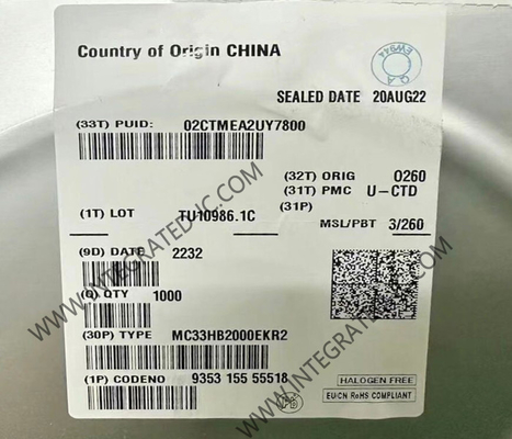 Entegre devreler çipi MC33HB2000EKR2 H köprüsü fırçalı DC motor sürücüsü