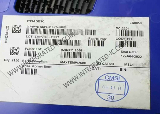 ACPL-K75T-500E Entegre Devre Çip Otomotiv Yüksek Hızlı Mantık Çıktısı Optoisolator SO8