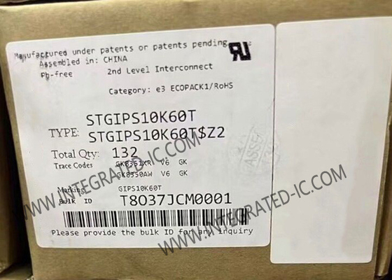 STGIPS10K60T Otomobil IGBT Modülleri 600V Akıllı Güç Modülü 10A 3 Fazlı Değiştiricisi