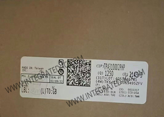 TPA3100D2PHP Entegre Devre Çip 20W Stereo 10V'dan 26V'ye D Sınıfı Ses Güçlendirici