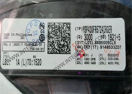 MSP430FR5724IRGER Mikro denetleyici MCU 8MHz Ultra Düşük Güçlü Karışık Sinyal Mikro Denetleyici