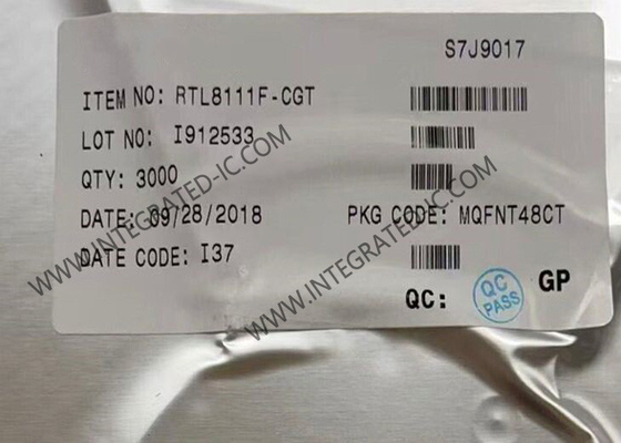 RTL8111F-CGT Ethernet IC Entegre Gigabit Ethernet Denetleyicisi QFN48 Ethernet Çip