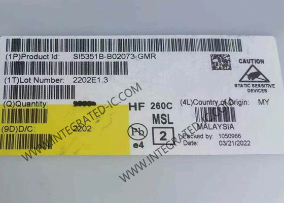 SI5351B-B02073-GMR Entegre devreler çipi 200MHz LVCMOS 8 Çıkış Saati Jeneratörü 20-VFQFN