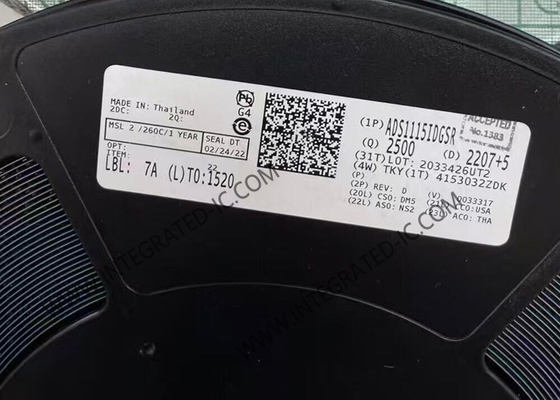 ADS1115IDGSR Entegre Devre Çip Analog Dijital Dönüştürücü 16 Bit Delta Sigma ADC