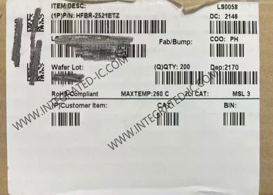 HFBR-2521ETZ Entegre Devre Çip Çok yönlü Bağlantı Alıcısı 5MBd Fiber Optic Alıcısı