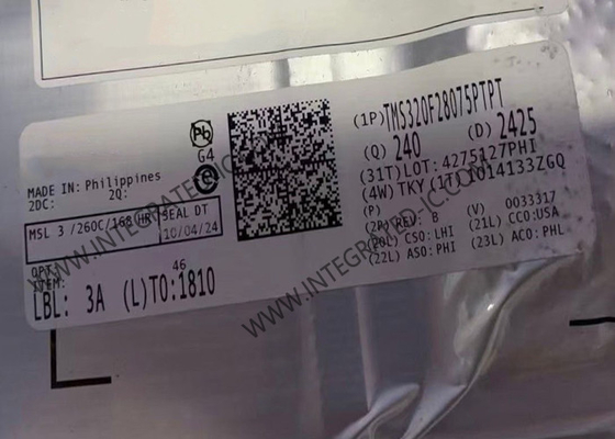 TMS320F28075PTPT Mikrodenetleyici MCU C2000 32Bit MCU 120MHz Gerçek Zamanlı Mikrodenetleyiciler
