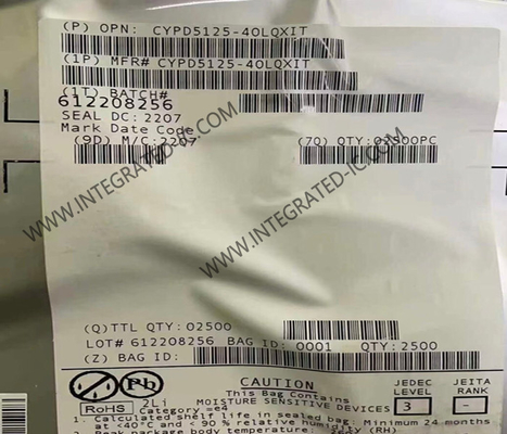 CYPD5125-40LQXIT Entegre Devre Çip Yüksek Hızlı USB Tip-C Port Denetleyicisi