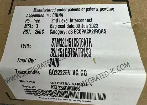 STM32L151CBT6ATR Mikro denetleyici MCU Ultra Düşük Güçlü 32 Bit ARM Cortex-M3 MCU
