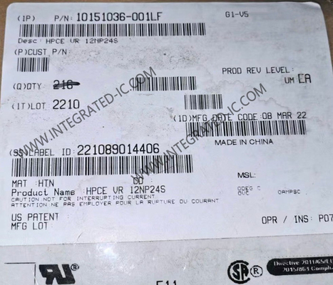 10151036-001LF Konnektörler Kart Kenarı Konnektörleri HPCE VR 12NP24S Konnektörler