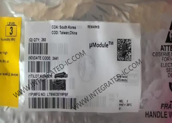 LTM4638IY Entegre Döngü Çip 20VIN 15A Step-Down DC DC uModule Regulator