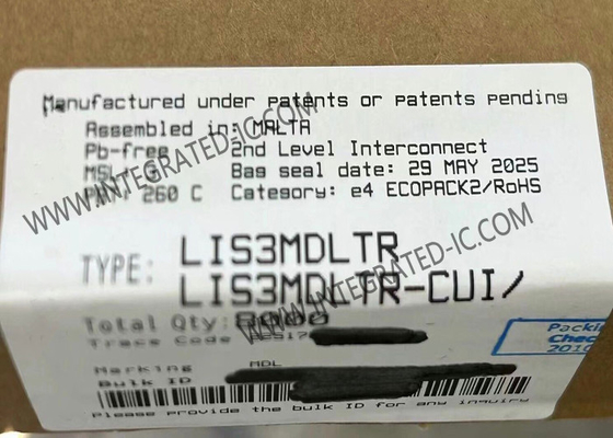 LIS3MDLTR Sensör IC Ultra Düşük Güçlü Yüksek Performanslı 3 Eksenli Manyetik Sensör