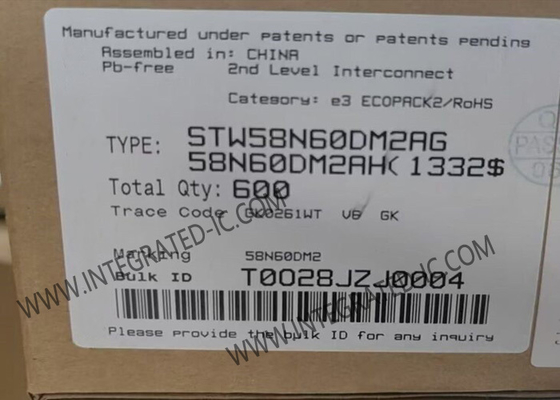 STW58N60DM2AG Entegre Devre Çip Otomotiv N-kanalı 600V 50A Güç MOSFET Transistörleri
