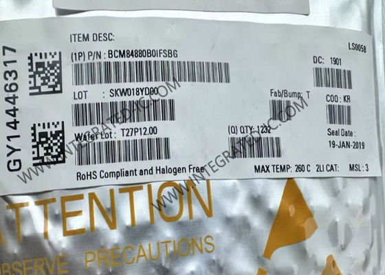 Ethernet IC BCM84880B0IFSBG Tek çipli Entegre Ethernet CMOS Alıcı