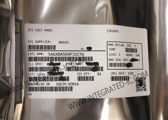 5AGXBA5D4F31C5G Alan Programlanabilir Kapı Dizisi FPGA IC, Yüksek Performanslı Uygulamalar İçin Gömülü Programlanabilir Mantık