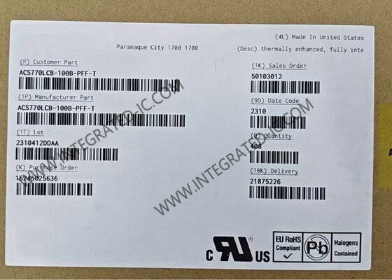 ACS770LCB-100B-PFF-T 1 Kanallı Tam Entegre Akım Sensörü IC