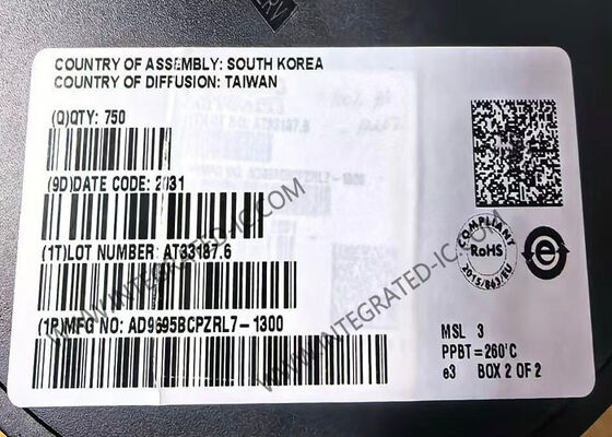 AD9695BCPZRL7-1300 Entegre Devre Çip 14 Bit 1300 MSPS Çift Analog-Dijital Dönüştürücü