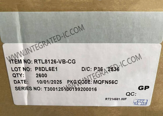 RTL8126-VB-CG Ethernet IC Yüksek Hızlı 5GbE Ethernet Denetleyicisi QFN-56 Paketi ile