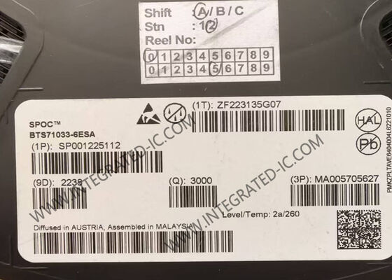 BTS71033-6ESA Entegre Devre Çipi 6 Çıkışlı SPI Güç Denetleyici PG-TSDSO-24