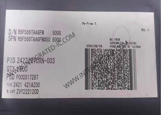 Mikro denetleyici MCU R5F566TAAGFM Tek uçlu 32 bitlik RX Mikro denetleyici IC