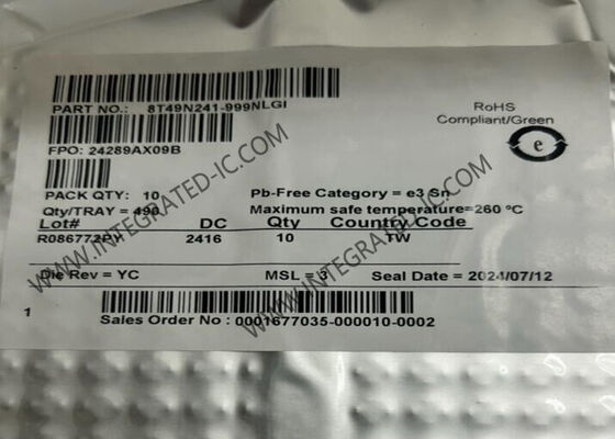 8T49N241-999NLGI 1GHz FemtoClock NG Saat Çeviricisi ile Entegre Devre Çipleri QFN40 Paketi