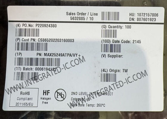 MAX25249ATPA 4 Çıkışlı Mini Güç Yönetimi Entegre Devre Çip Kamera PMIC İçin